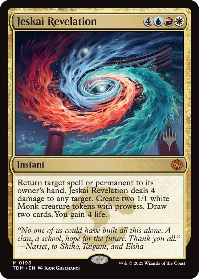 Jeskai Revelation [Tarkir: Dragonstorm Promos] | Dragon's Lair Comics and Fantasy Houston TX