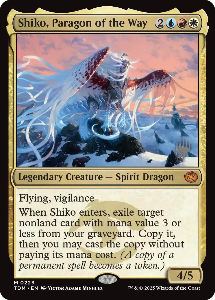 Shiko, Paragon of the Way [Tarkir: Dragonstorm Promos] | Dragon's Lair Comics and Fantasy Houston TX