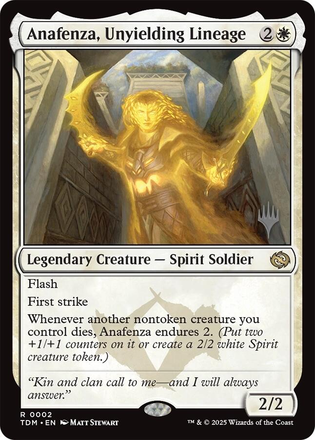 Anafenza, Unyielding Lineage [Tarkir: Dragonstorm Promos] | Dragon's Lair Comics and Fantasy Houston TX