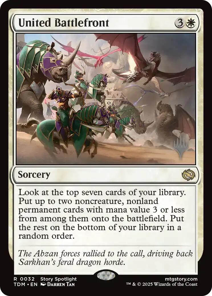United Battlefront [Tarkir: Dragonstorm Promos] | Dragon's Lair Comics and Fantasy Houston TX