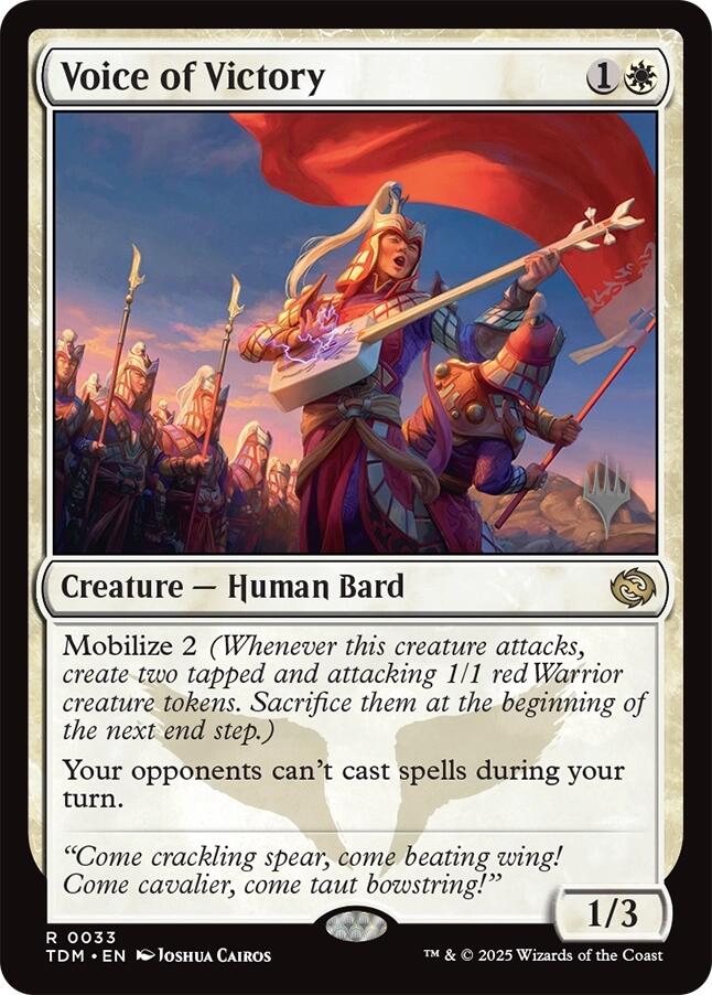Voice of Victory [Tarkir: Dragonstorm Promos] | Dragon's Lair Comics and Fantasy Houston TX