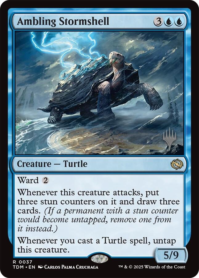 Ambling Stormshell [Tarkir: Dragonstorm Promos] | Dragon's Lair Comics and Fantasy Houston TX