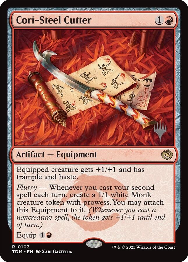 Cori-Steel Cutter [Tarkir: Dragonstorm Promos] | Dragon's Lair Comics and Fantasy Houston TX