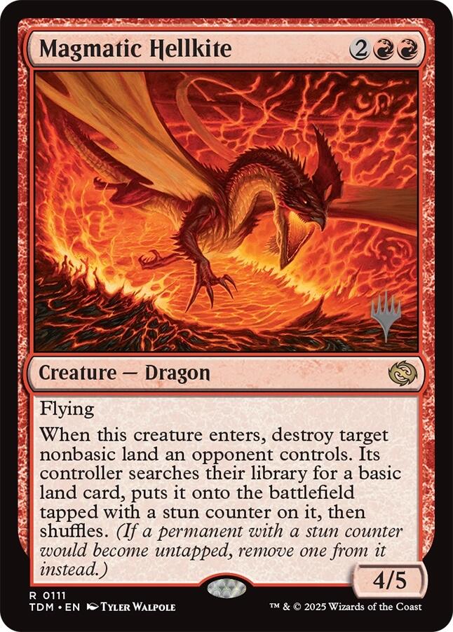 Magmatic Hellkite [Tarkir: Dragonstorm Promos] | Dragon's Lair Comics and Fantasy Houston TX