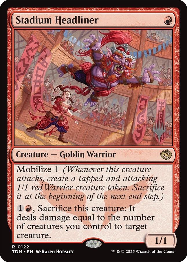 Stadium Headliner [Tarkir: Dragonstorm Promos] | Dragon's Lair Comics and Fantasy Houston TX