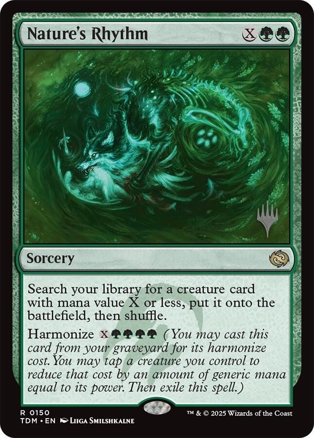 Nature's Rhythm [Tarkir: Dragonstorm Promos] | Dragon's Lair Comics and Fantasy Houston TX