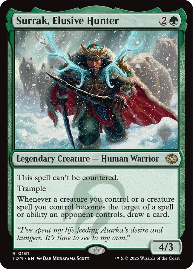 Surrak, Elusive Hunter [Tarkir: Dragonstorm Promos] | Dragon's Lair Comics and Fantasy Houston TX