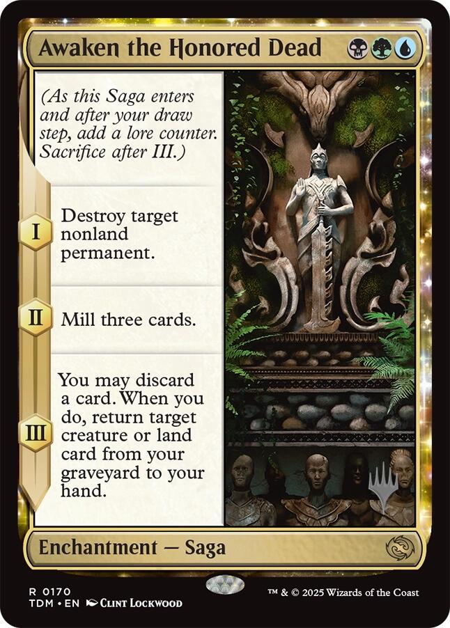 Awaken the Honored Dead [Tarkir: Dragonstorm Promos] | Dragon's Lair Comics and Fantasy Houston TX