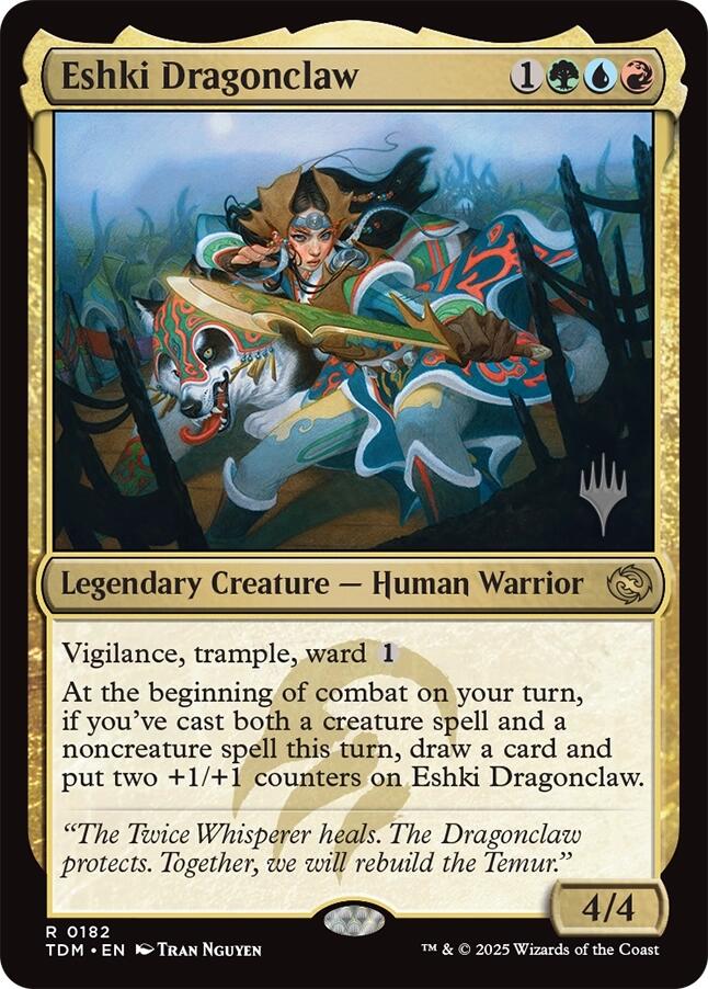 Eshki Dragonclaw [Tarkir: Dragonstorm Promos] | Dragon's Lair Comics and Fantasy Houston TX