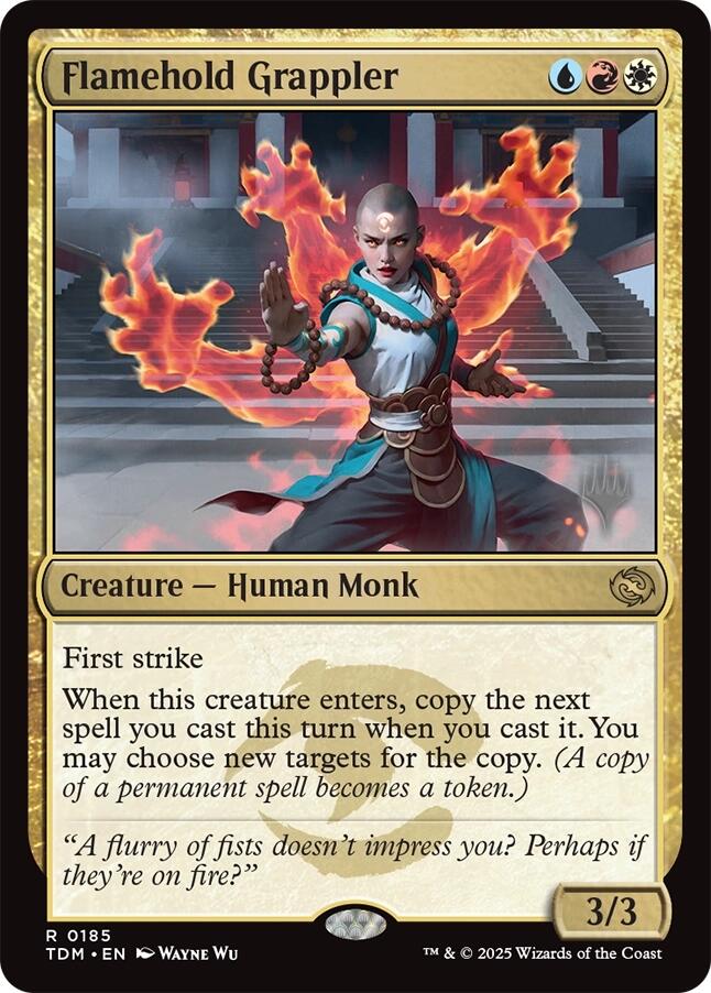 Flamehold Grappler [Tarkir: Dragonstorm Promos] | Dragon's Lair Comics and Fantasy Houston TX