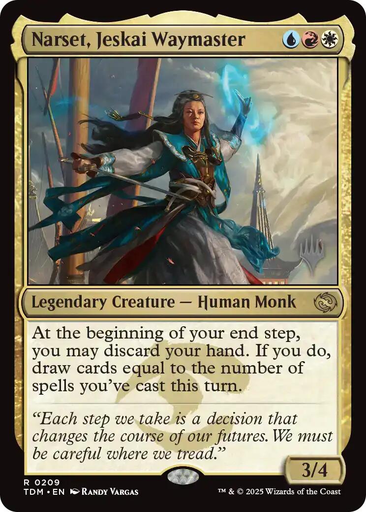 Narset, Jeskai Waymaster [Tarkir: Dragonstorm Promos] | Dragon's Lair Comics and Fantasy Houston TX