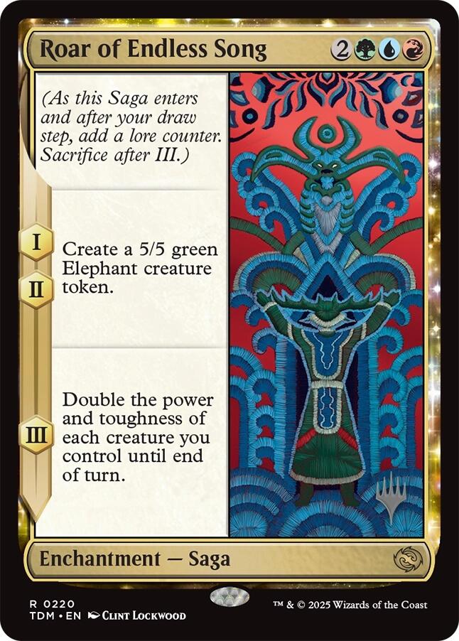 Roar of Endless Song [Tarkir: Dragonstorm Promos] | Dragon's Lair Comics and Fantasy Houston TX