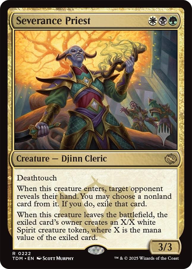 Severance Priest [Tarkir: Dragonstorm Promos] | Dragon's Lair Comics and Fantasy Houston TX