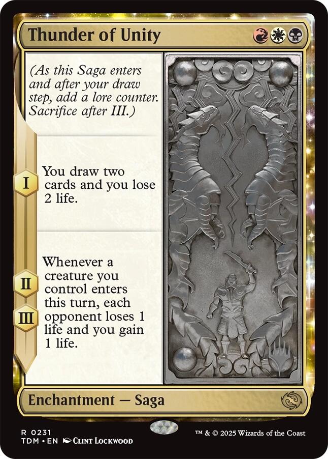Thunder of Unity [Tarkir: Dragonstorm Promos] | Dragon's Lair Comics and Fantasy Houston TX
