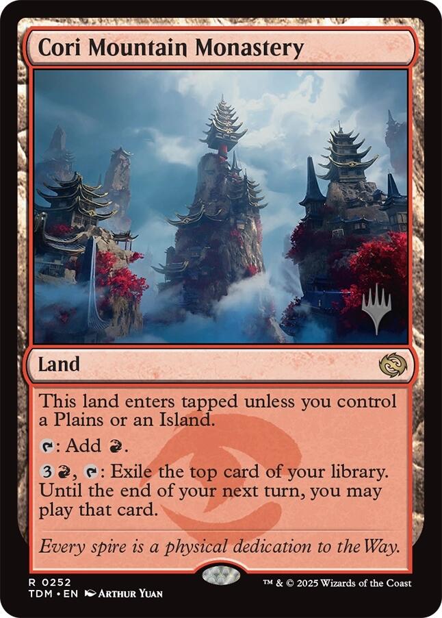 Cori Mountain Monastery [Tarkir: Dragonstorm Promos] | Dragon's Lair Comics and Fantasy Houston TX