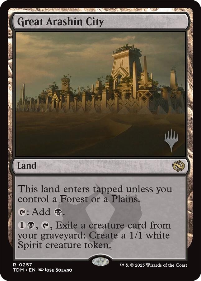 Great Arashin City [Tarkir: Dragonstorm Promos] | Dragon's Lair Comics and Fantasy Houston TX