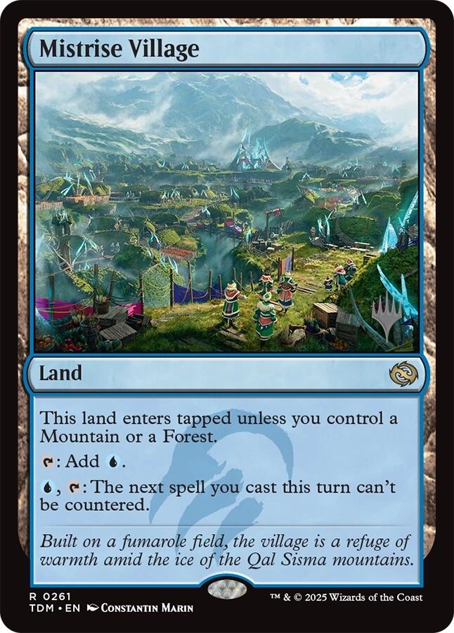Mistrise Village [Tarkir: Dragonstorm Promos] | Dragon's Lair Comics and Fantasy Houston TX