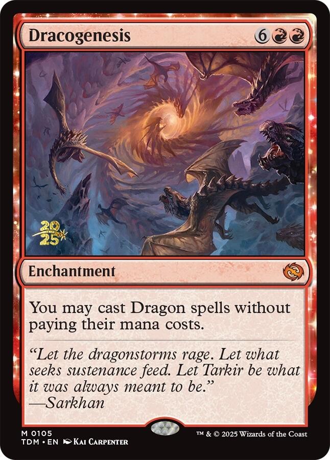 Dracogenesis [Tarkir: Dragonstorm Prerelease Promos] | Dragon's Lair Comics and Fantasy Houston TX