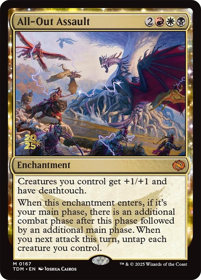 All-Out Assault [Tarkir: Dragonstorm Prerelease Promos] | Dragon's Lair Comics and Fantasy Houston TX