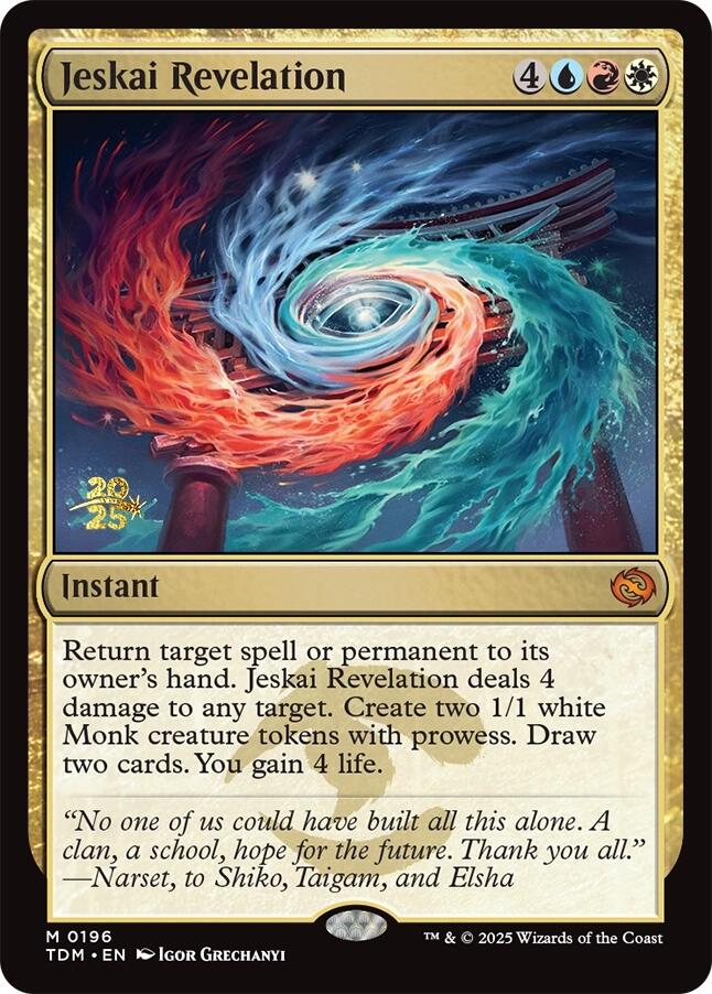 Jeskai Revelation [Tarkir: Dragonstorm Prerelease Promos] | Dragon's Lair Comics and Fantasy Houston TX