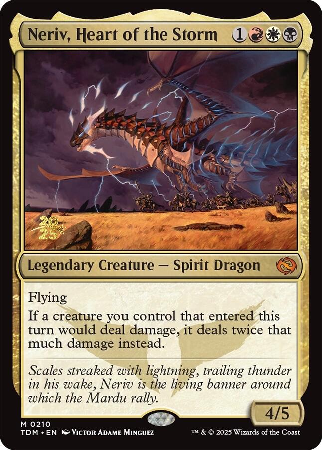 Neriv, Heart of the Storm [Tarkir: Dragonstorm Prerelease Promos] | Dragon's Lair Comics and Fantasy Houston TX