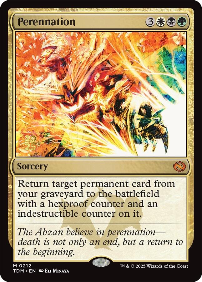 Perennation [Tarkir: Dragonstorm Prerelease Promos] | Dragon's Lair Comics and Fantasy Houston TX