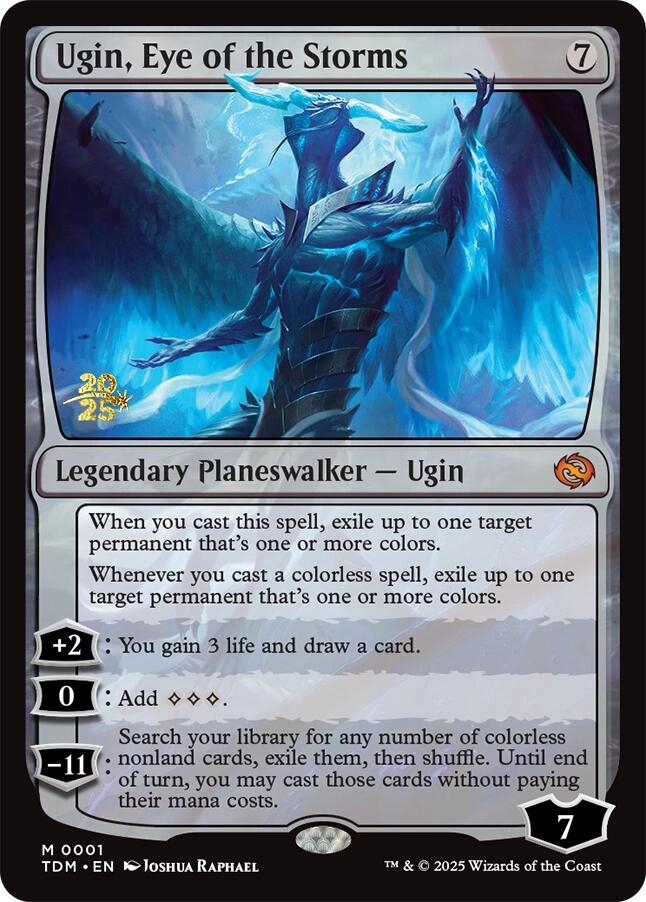 Ugin, Eye of the Storms [Tarkir: Dragonstorm Prerelease Promos] | Dragon's Lair Comics and Fantasy Houston TX