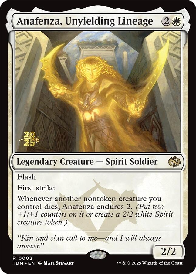 Anafenza, Unyielding Lineage [Tarkir: Dragonstorm Prerelease Promos] | Dragon's Lair Comics and Fantasy Houston TX
