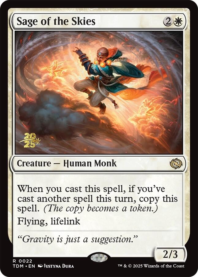 Sage of the Skies [Tarkir: Dragonstorm Prerelease Promos] | Dragon's Lair Comics and Fantasy Houston TX