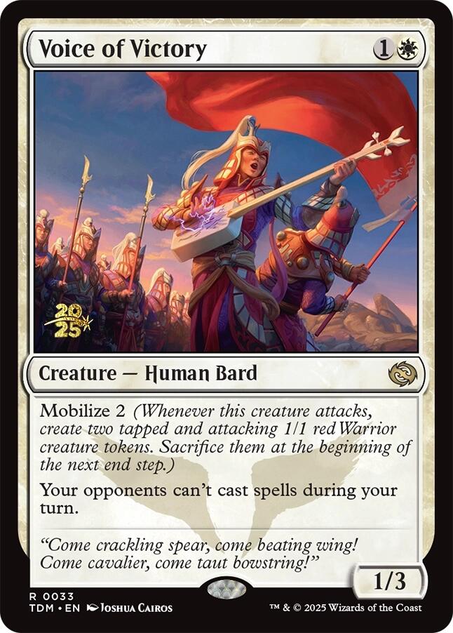 Voice of Victory [Tarkir: Dragonstorm Prerelease Promos] | Dragon's Lair Comics and Fantasy Houston TX