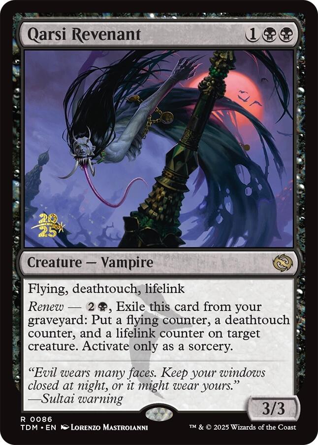 Qarsi Revenant [Tarkir: Dragonstorm Prerelease Promos] | Dragon's Lair Comics and Fantasy Houston TX
