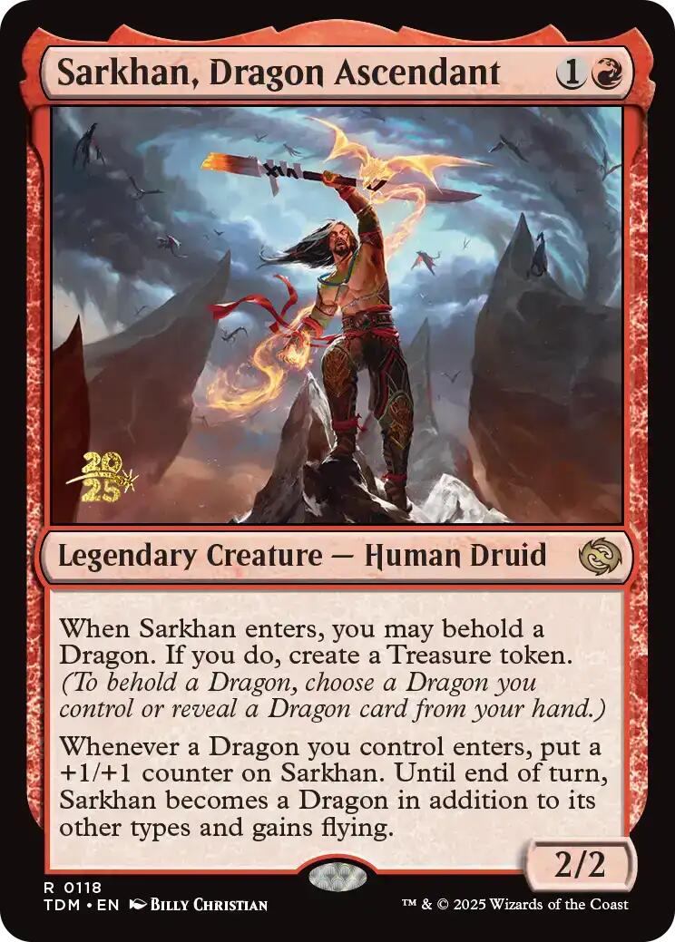 Sarkhan, Dragon Ascendant [Tarkir: Dragonstorm Prerelease Promos] | Dragon's Lair Comics and Fantasy Houston TX