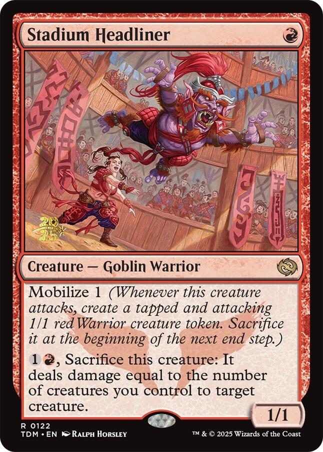 Stadium Headliner [Tarkir: Dragonstorm Prerelease Promos] | Dragon's Lair Comics and Fantasy Houston TX