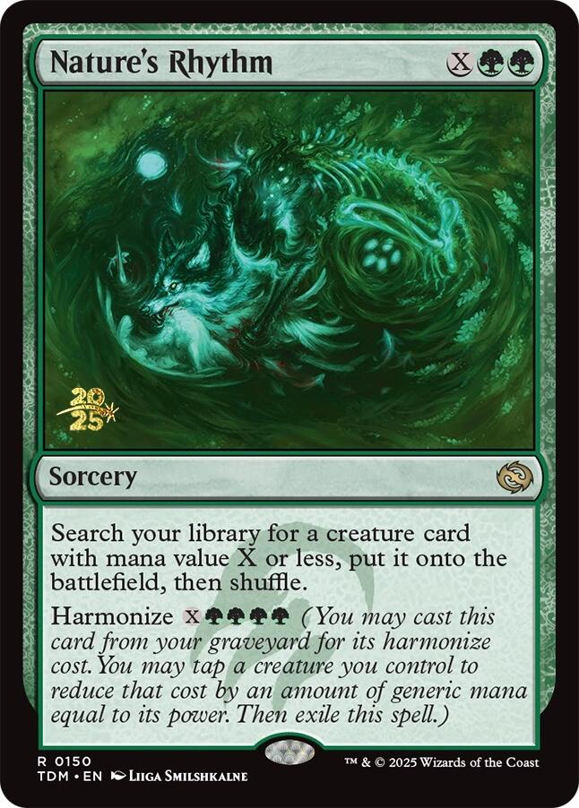Nature's Rhythm [Tarkir: Dragonstorm Prerelease Promos] | Dragon's Lair Comics and Fantasy Houston TX