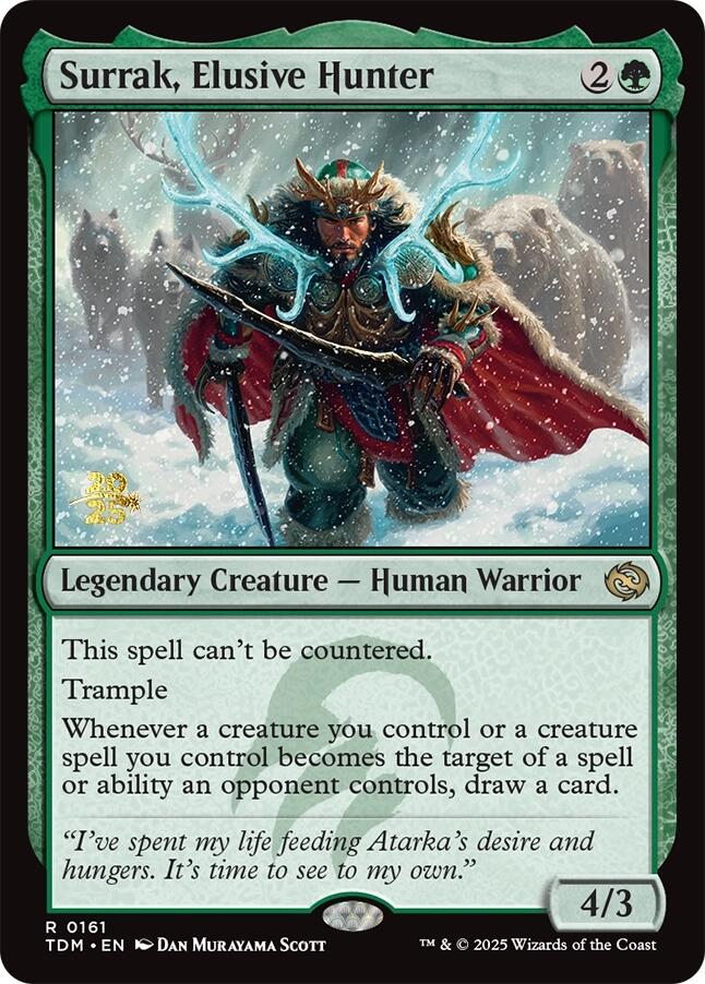 Surrak, Elusive Hunter [Tarkir: Dragonstorm Prerelease Promos] | Dragon's Lair Comics and Fantasy Houston TX