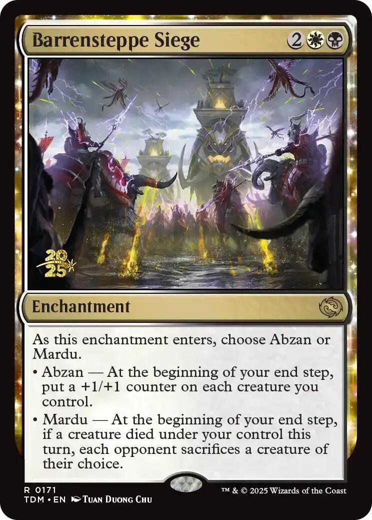 Barrensteppe Siege [Tarkir: Dragonstorm Prerelease Promos] | Dragon's Lair Comics and Fantasy Houston TX