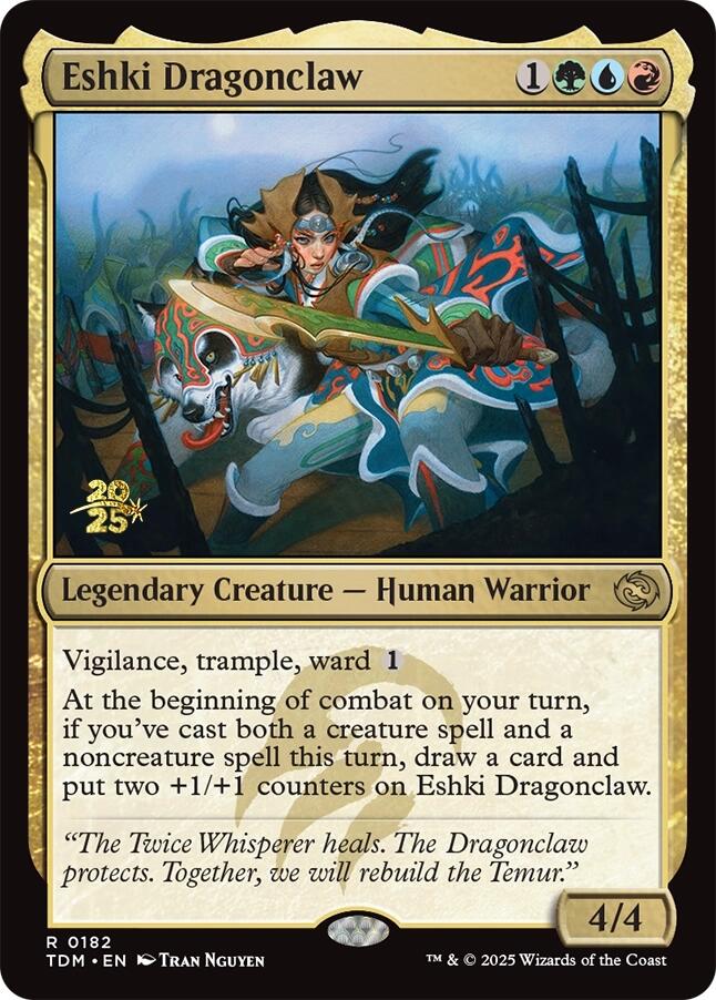 Eshki Dragonclaw [Tarkir: Dragonstorm Prerelease Promos] | Dragon's Lair Comics and Fantasy Houston TX