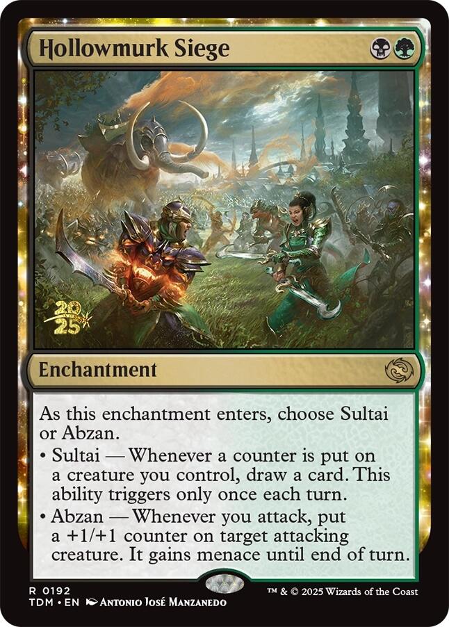 Hollowmurk Siege [Tarkir: Dragonstorm Prerelease Promos] | Dragon's Lair Comics and Fantasy Houston TX