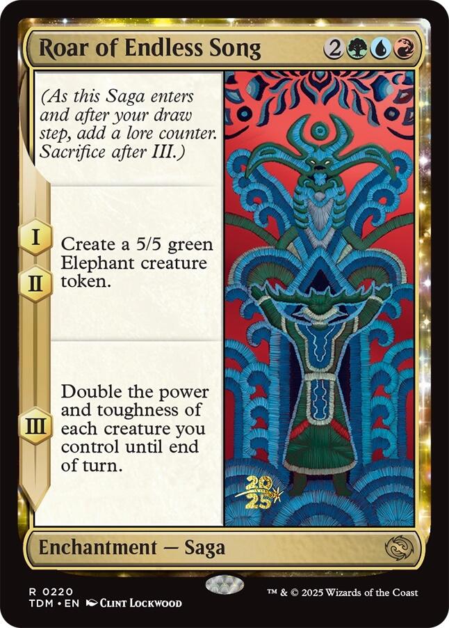 Roar of Endless Song [Tarkir: Dragonstorm Prerelease Promos] | Dragon's Lair Comics and Fantasy Houston TX
