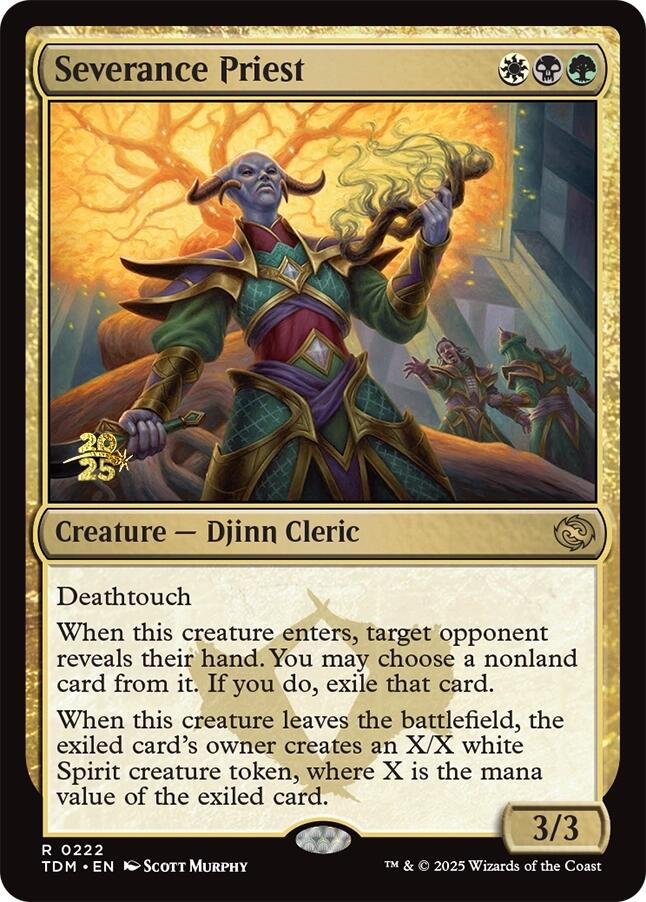 Severance Priest [Tarkir: Dragonstorm Prerelease Promos] | Dragon's Lair Comics and Fantasy Houston TX