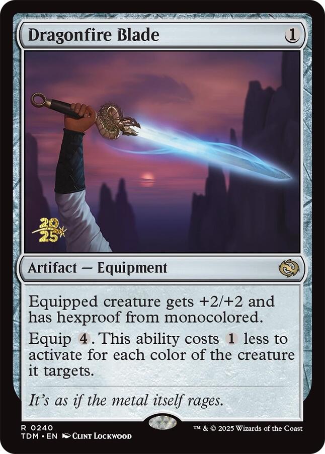 Dragonfire Blade [Tarkir: Dragonstorm Prerelease Promos] | Dragon's Lair Comics and Fantasy Houston TX