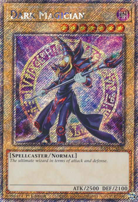 Dark Magician (8th Art) [RA04-EN106] Platinum Secret Rare | Dragon's Lair Comics and Fantasy Houston TX