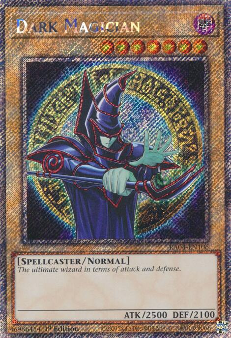 Dark Magician (9th Art) [RA04-EN106] Platinum Secret Rare | Dragon's Lair Comics and Fantasy Houston TX