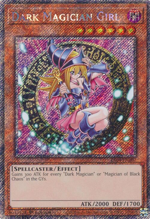 Dark Magician Girl (3rd Art) [RA04-EN107] Platinum Secret Rare | Dragon's Lair Comics and Fantasy Houston TX