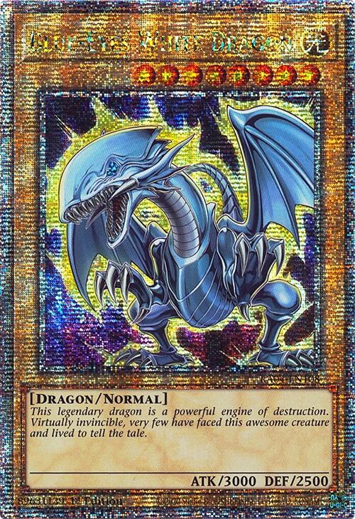 Blue-Eyes White Dragon (7th Art) [RA04-EN108] Quarter Century Secret Rare | Dragon's Lair Comics and Fantasy Houston TX
