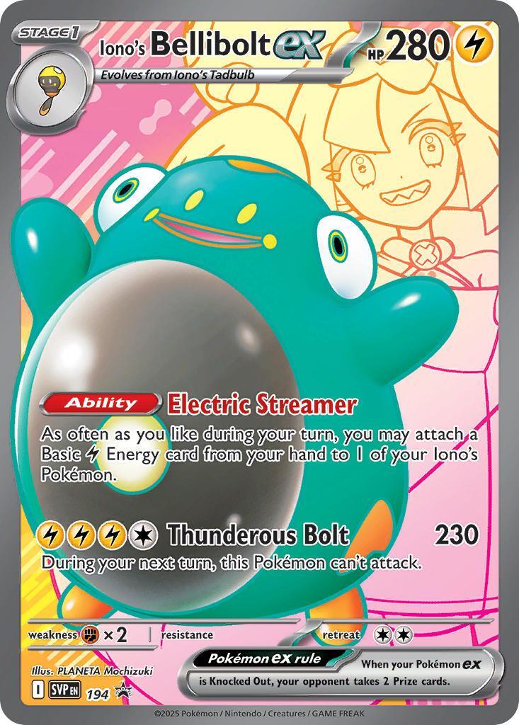 Iono's Bellibolt ex (194) [Scarlet & Violet: Black Star Promos] | Dragon's Lair Comics and Fantasy Houston TX