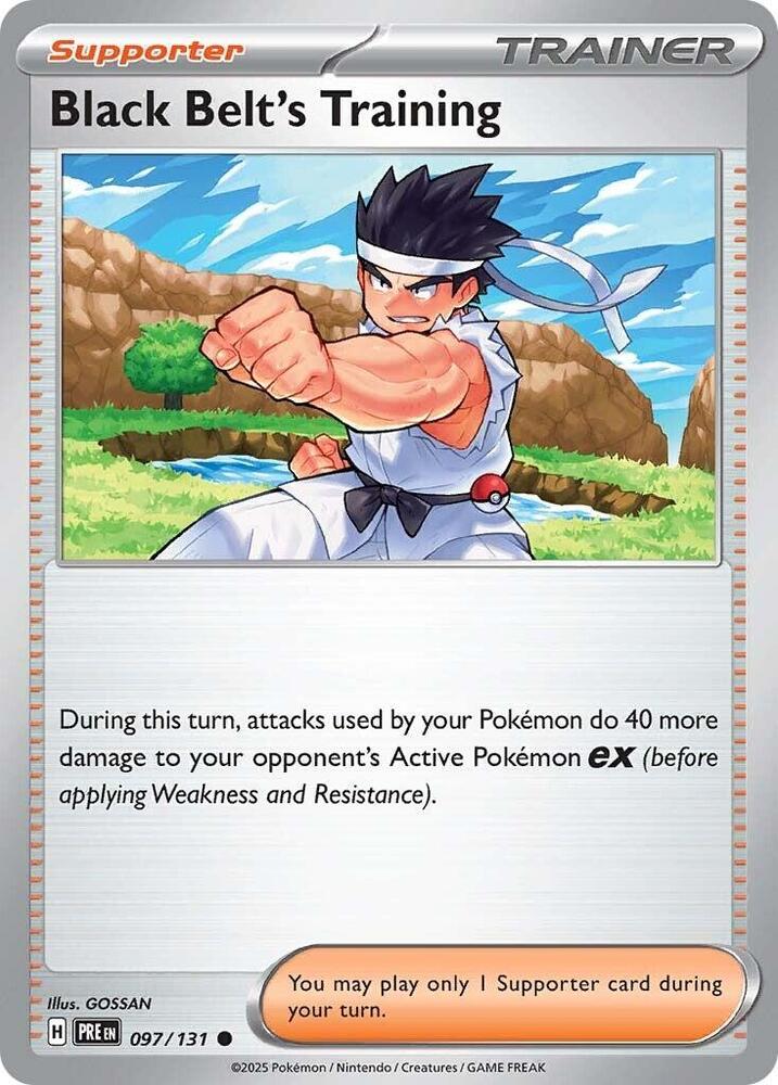 Black Belt's Training (097/131) [Scarlet & Violet: Prismatic Evolutions] | Dragon's Lair Comics and Fantasy Houston TX