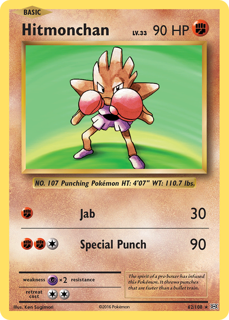 Hitmonchan (62/108) (Theme Deck Exclusive) [XY: Evolutions] | Odin's Place