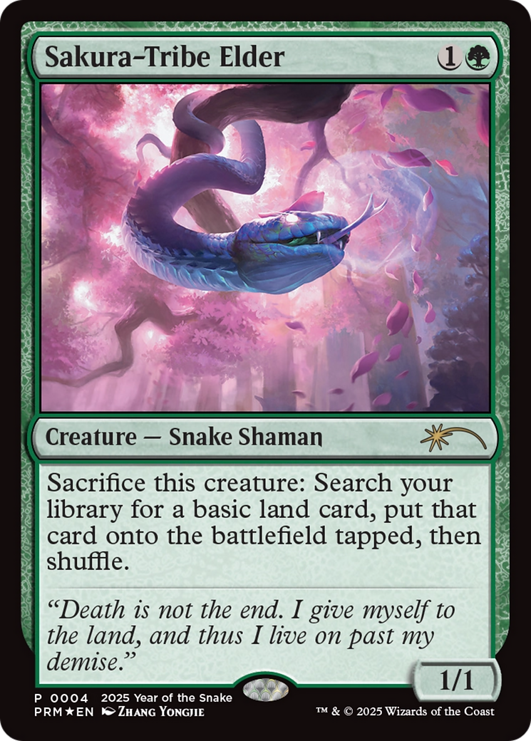 Sakura-Tribe Elder (Year of the Snake 2025) [Standard Showdown Promos] | Dragon's Lair Comics and Fantasy Houston TX
