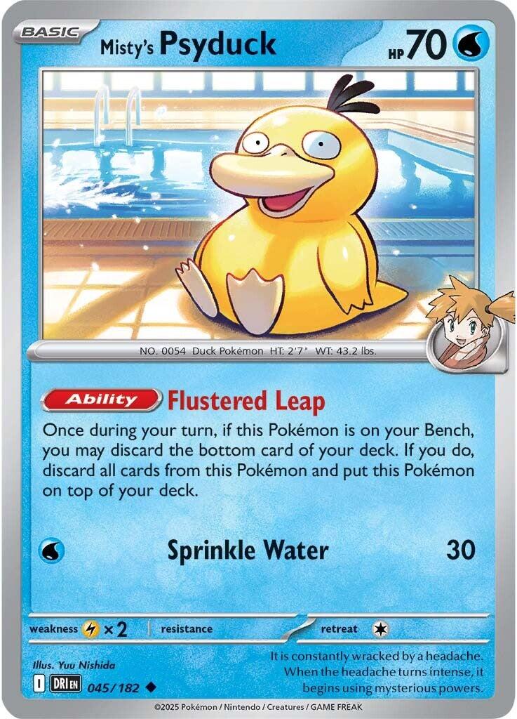 Misty's Psyduck (045/182) [Scarlet & Violet: Destined Rivals] | Dragon's Lair Comics and Fantasy Houston TX